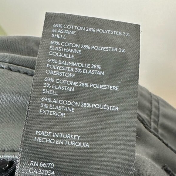 Free People Pacifica Coated Straight Leg Jeans in Black Size 26 - Picture 6 of 7